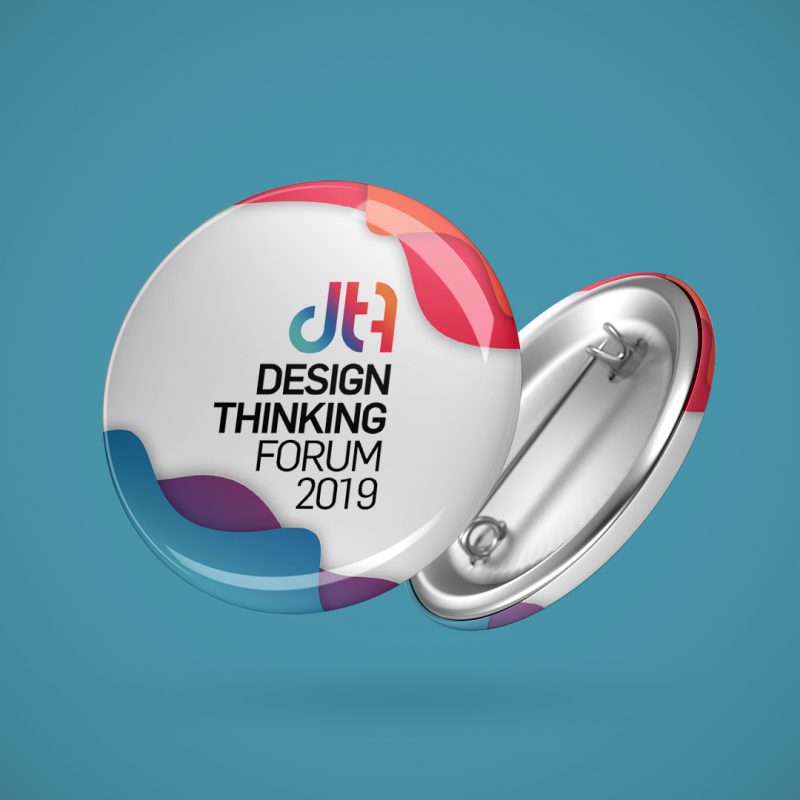 Blank white button badge mockup, isolated, clipping path